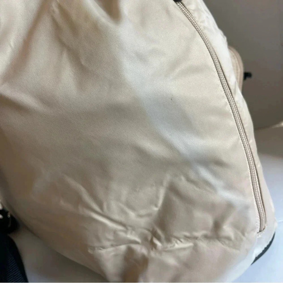 Charter Club Tan Ballistic Nylon with Leather Trim Backpack - Picture 7 of 15